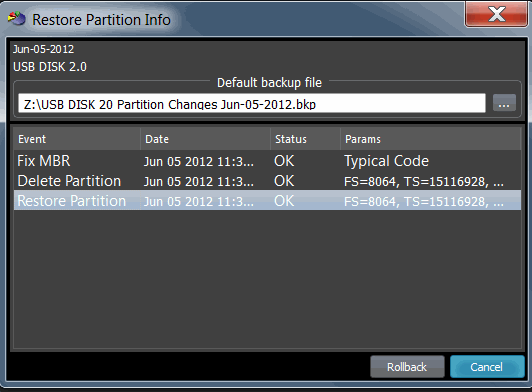 Automatic Partitioning Backups