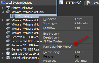 Disk Editor s supplied as a separate application and is accessible from the recovery panel