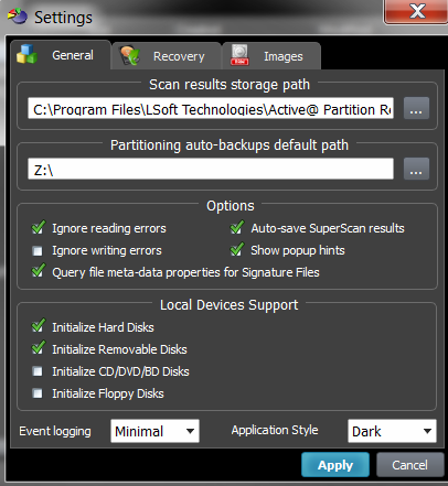 You can configure this option and storage path in General tab of product Settings